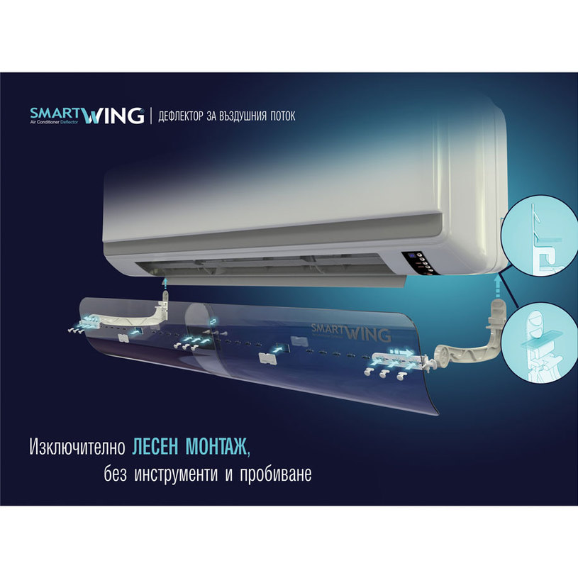 ДЕФЛЕКТОР ЗА КЛИМАТИК SMART WING